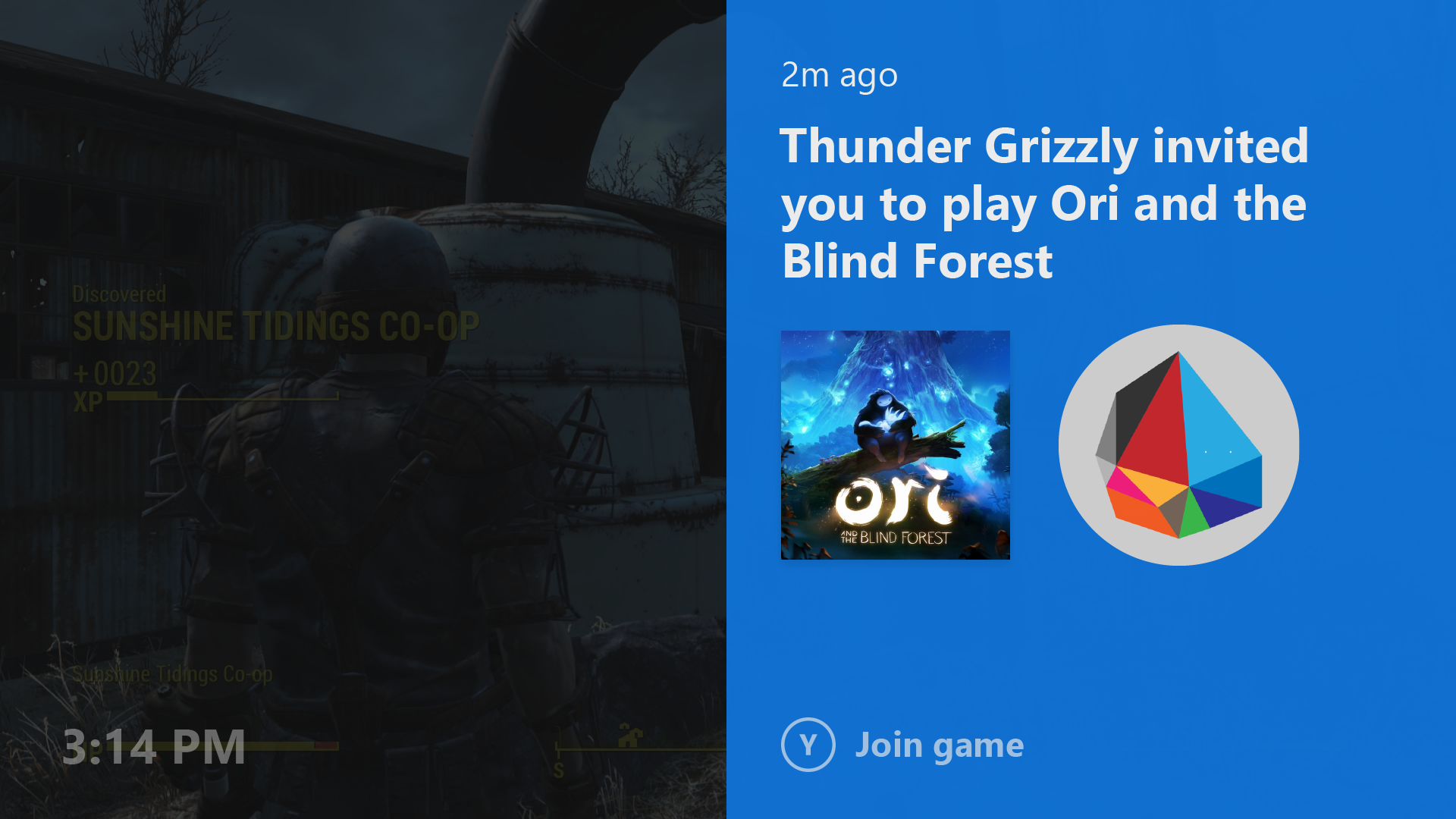 Xbox One Notifications in Idle Mode