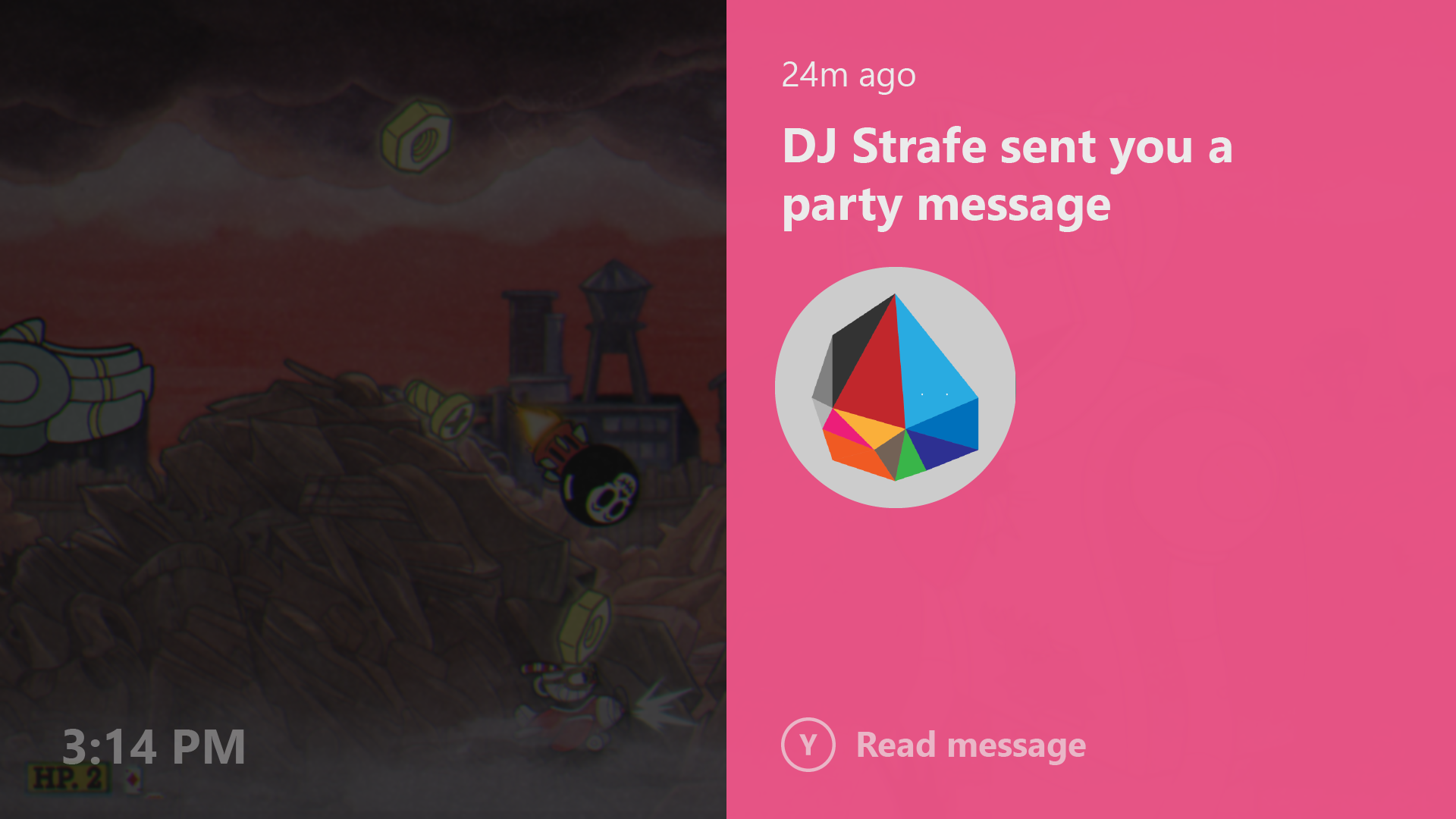 Xbox One Notifications in Idle Mode