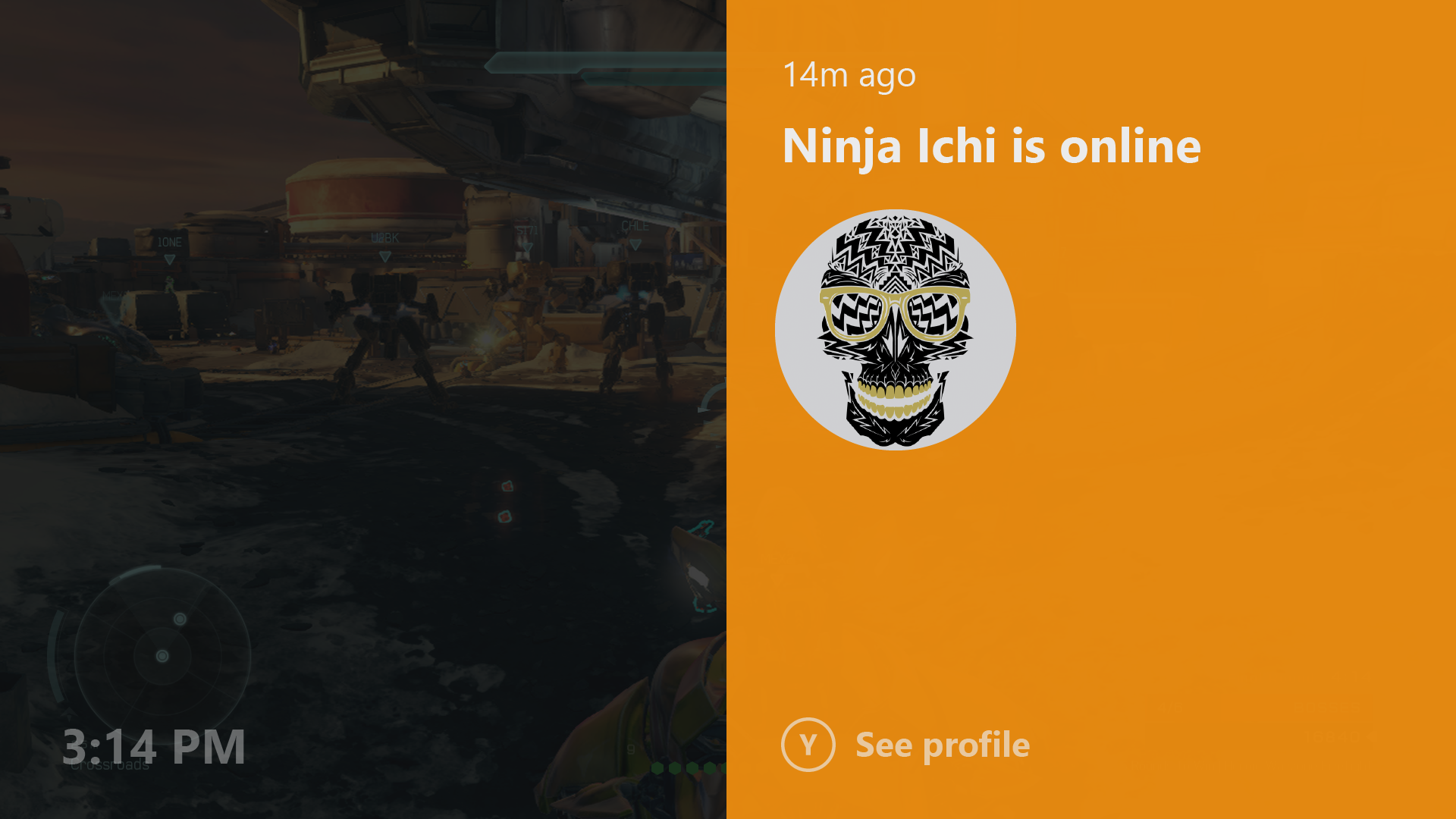 Xbox One Notifications in Idle Mode