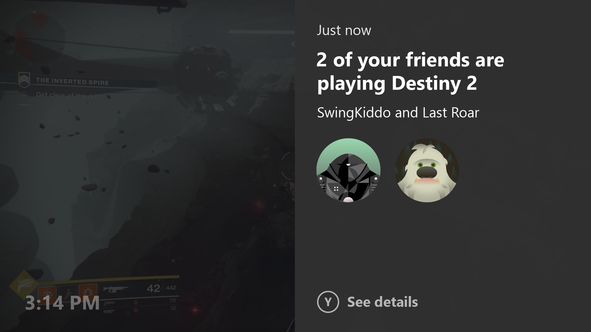 Xbox One Notifications in Idle Mode