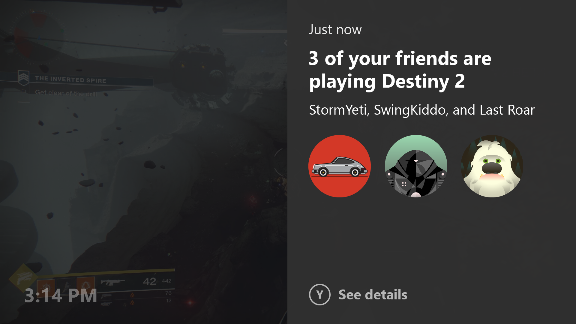Xbox One Notifications in Idle Mode