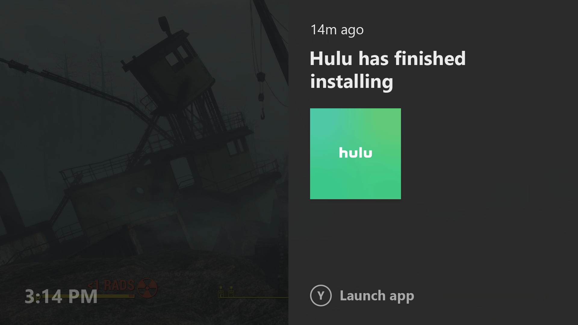 Xbox One Notifications in Idle Mode